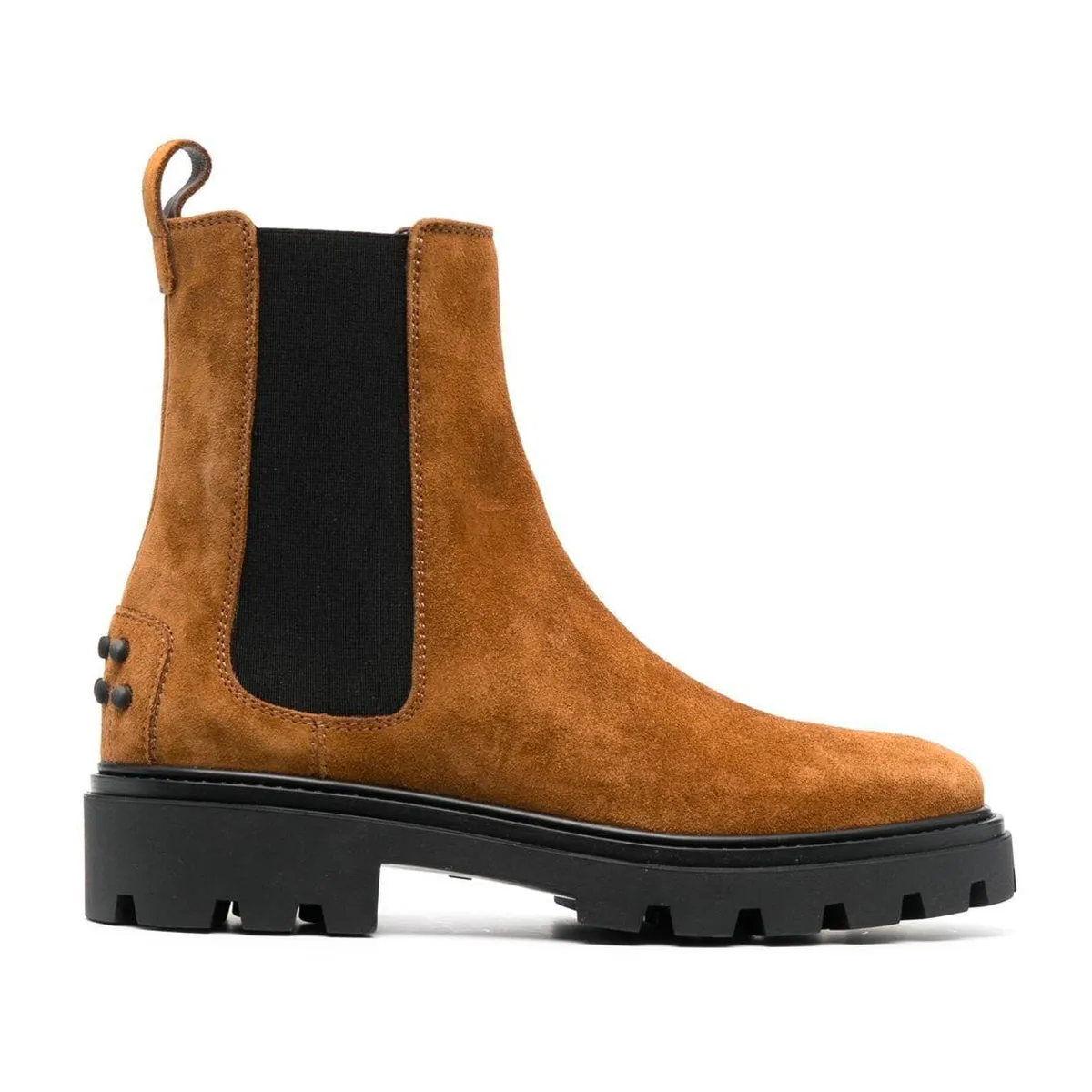 Pull On Lug Sole Suede Boots