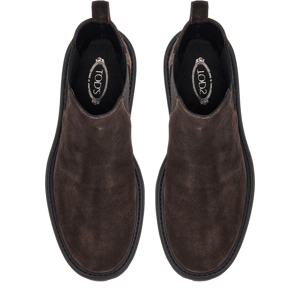 Pull On Lug Sole Suede Boots