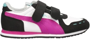 PUMA Kids Girls Cabana Racer Sl 20 V Sneakers Shoes Casual - Black, White - Size 2.5 M