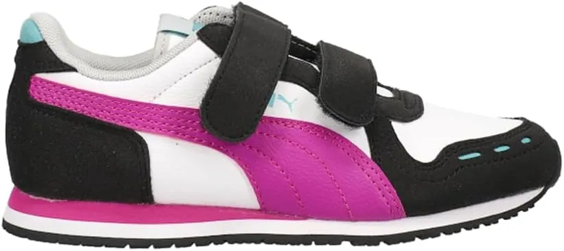 PUMA Kids Girls Cabana Racer Sl 20 V Sneakers Shoes Casual - Black, White - Size 2.5 M