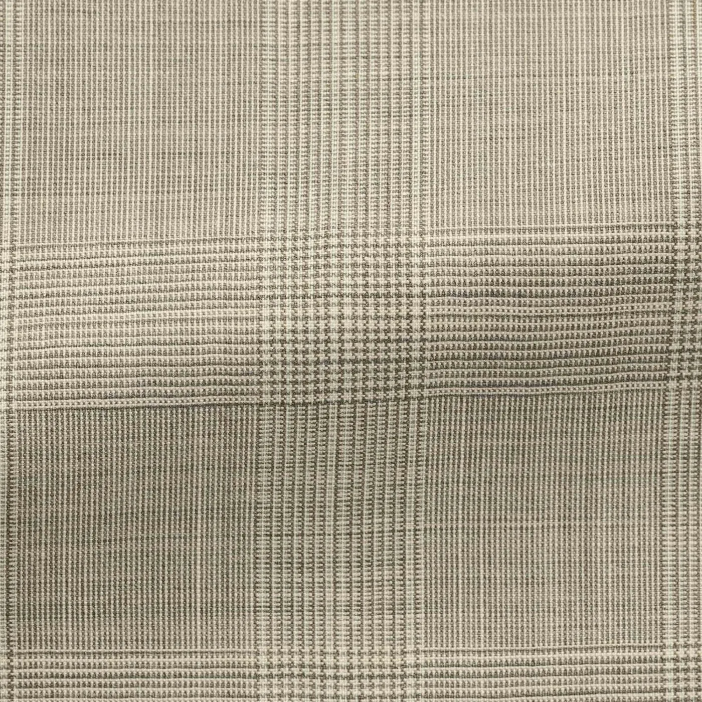 Reda Bone Bone Stretch Jaspé Wool & Linen with Glencheck