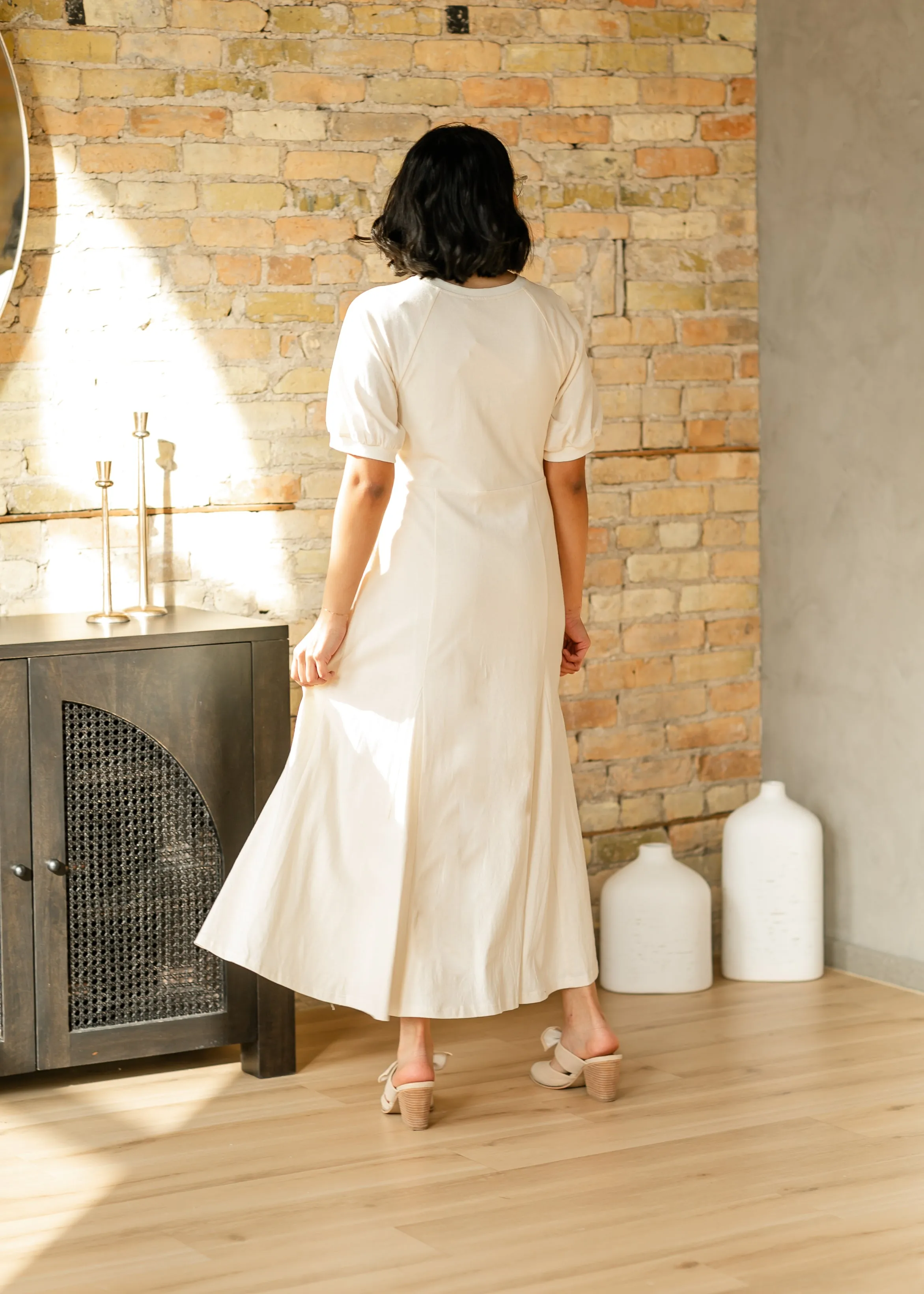 Relaxed A-line Knit Maxi Dress