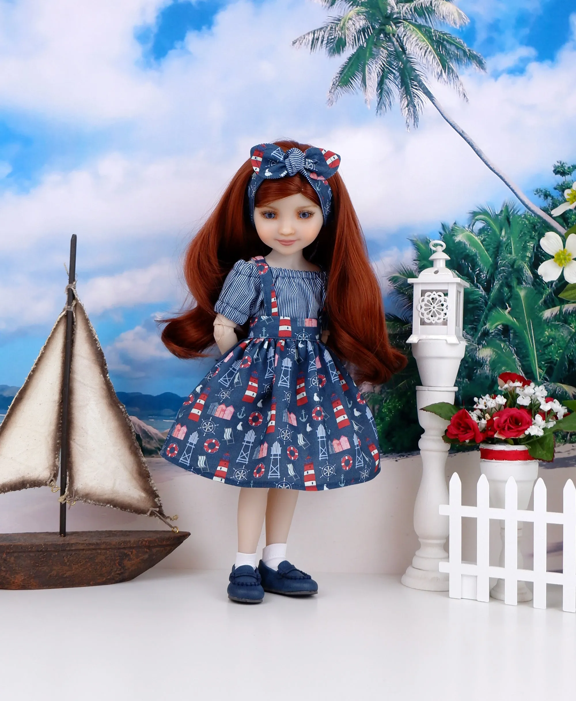 Saylor - custom nautical theme Ruby Red Fashion Friend doll & wardrobe