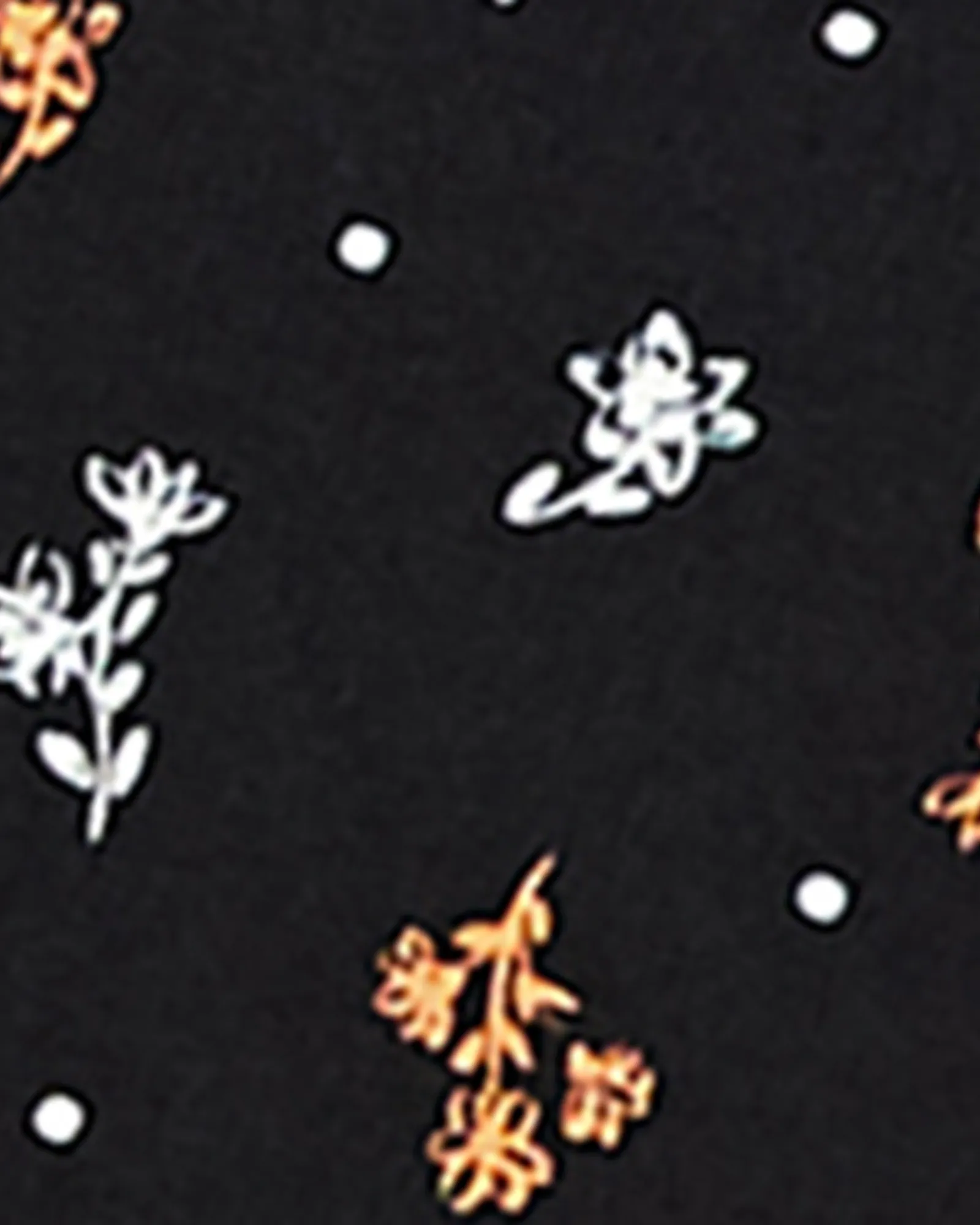 Selene A-Line Skirt | Black / Yellow