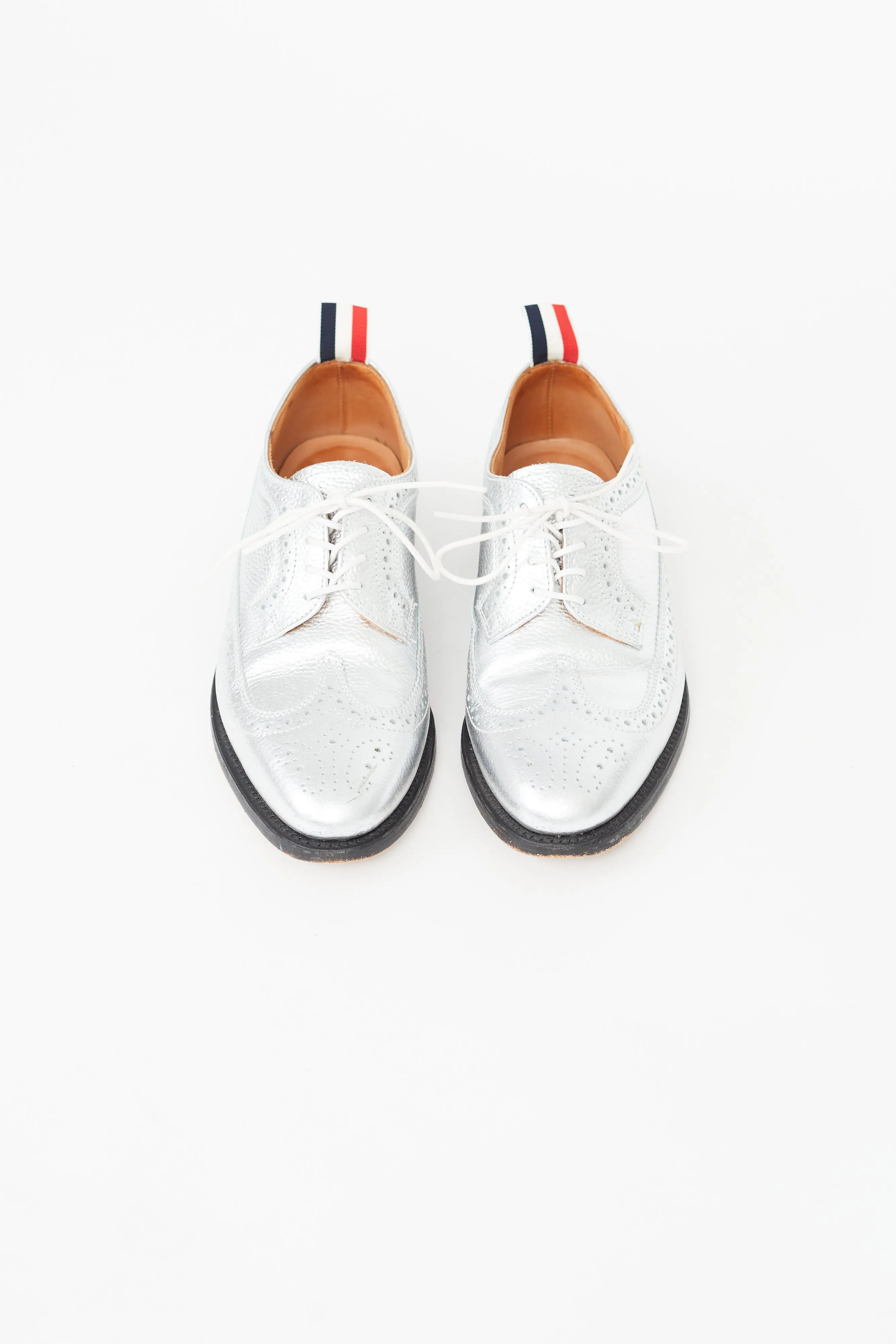 Silver Leather Brogue Oxford