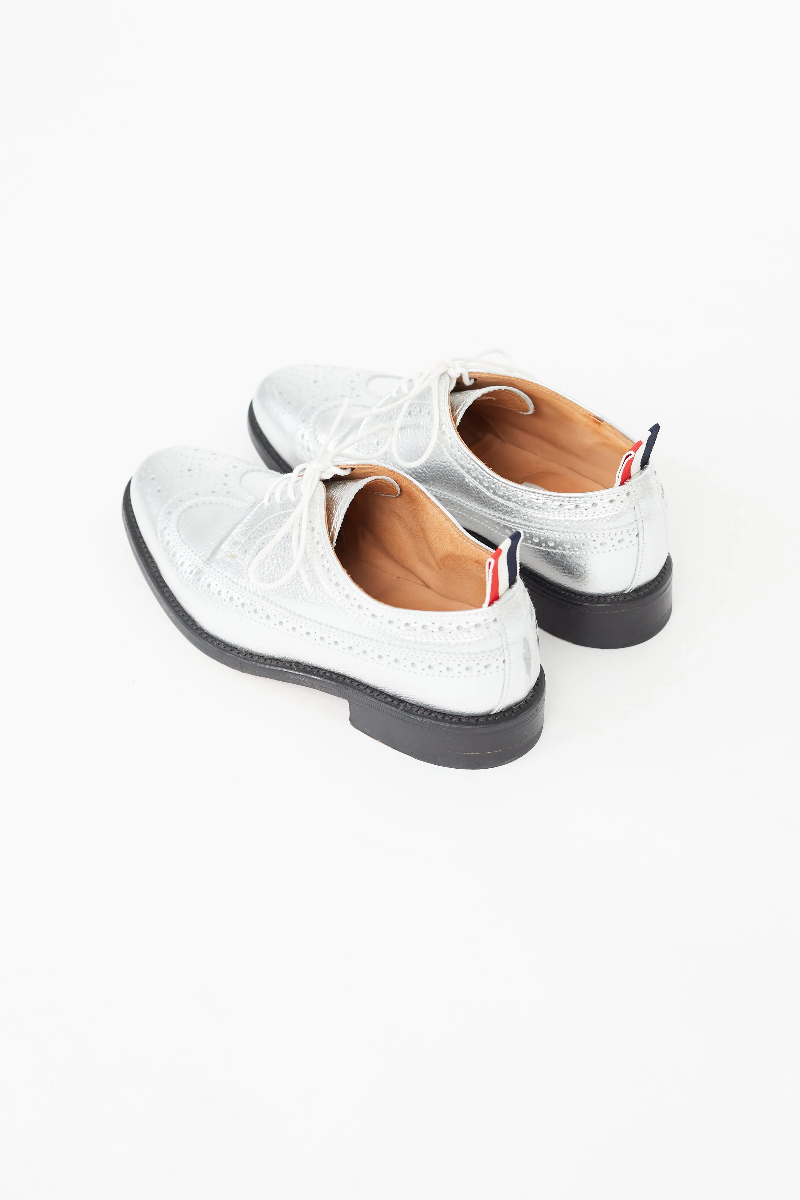 Silver Leather Brogue Oxford