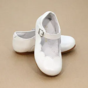 Sonia Toddler Girls Classic Scalloped Flat