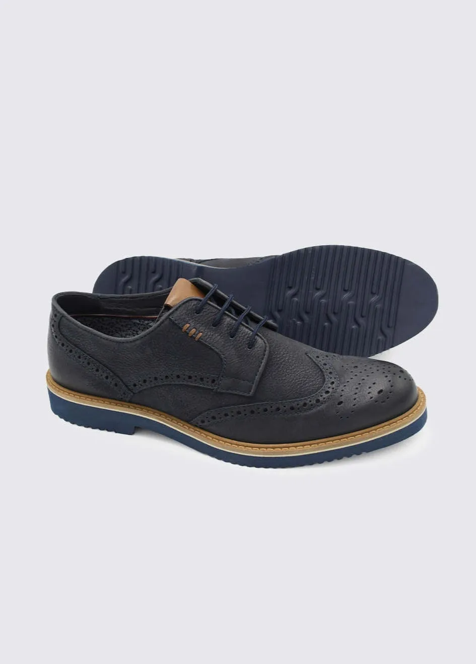 Stan Navy Suede Shoes