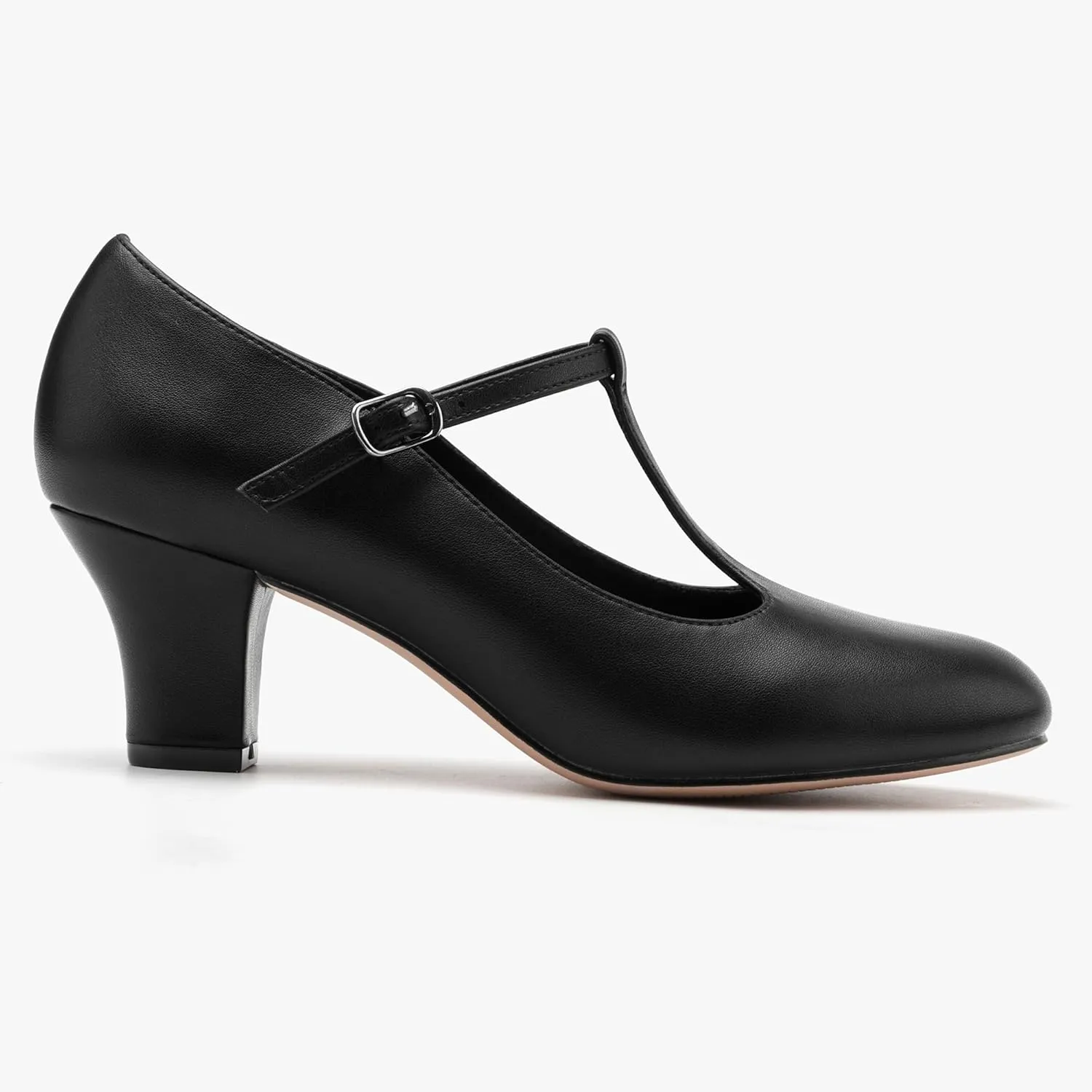 Stelle 2.5" Character Shoes for Women T-Strap Dance Heels for Ballroom Salsa Tango Wedding Flamenco Latin