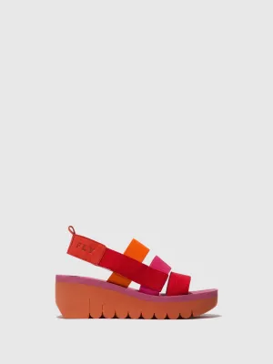 Strappy Sandals YERE847FLY RED/ORANGE (ROSE)