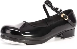SWDZM Women's & Girl's Jazz Tap Dance Shoes Tap-Flex Patent Leather Tap Shoe,WX-208