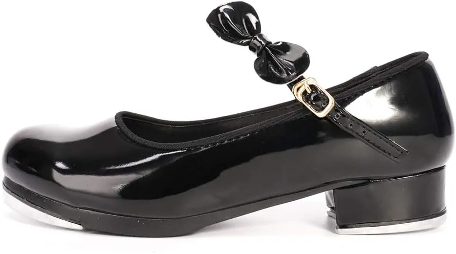SWDZM Women's & Girl's Jazz Tap Dance Shoes Tap-Flex Patent Leather Tap Shoe,WX-208