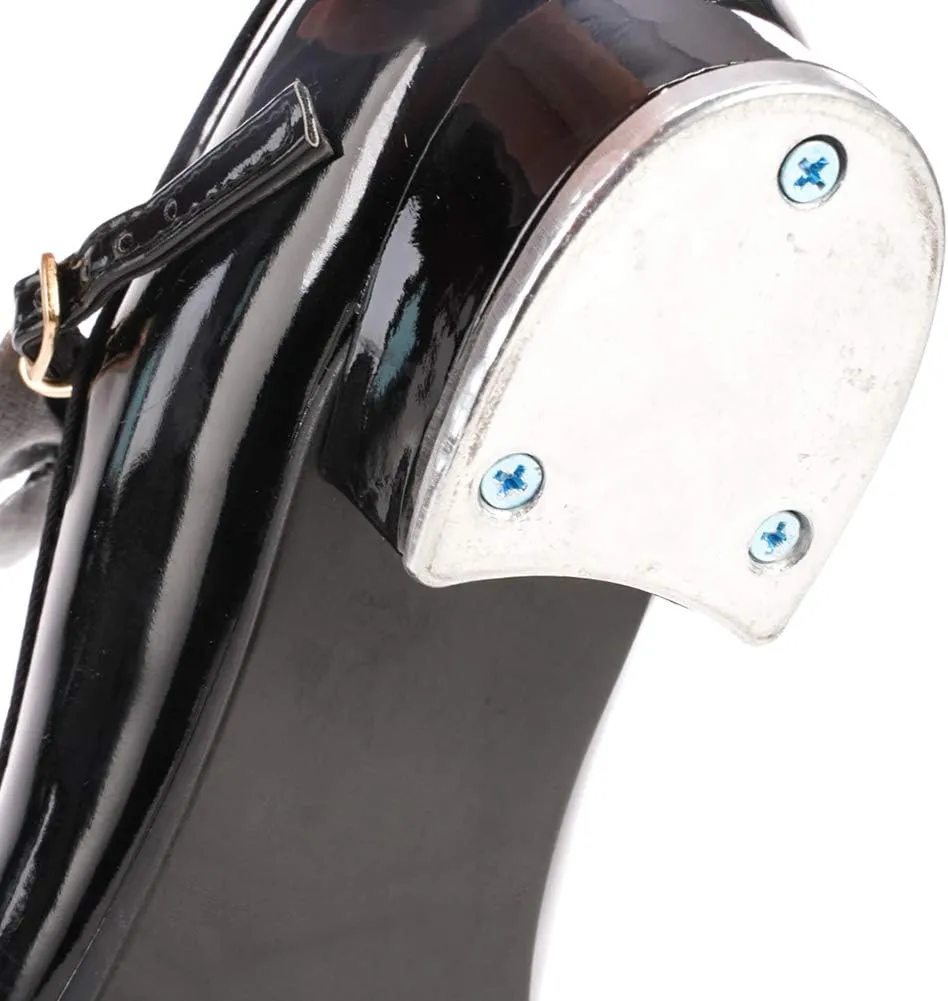 SWDZM Women's & Girl's Jazz Tap Dance Shoes Tap-Flex Patent Leather Tap Shoe,WX-208