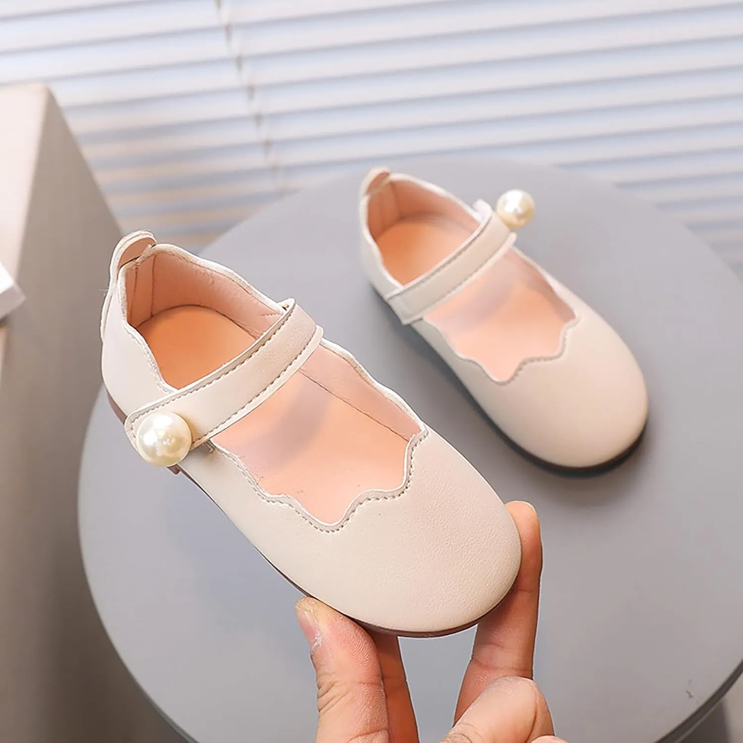 Toddler Little Girl Mary Jane Dress Shoes Ballet Flats for Toddler Infant Bowknot Party School Shoes