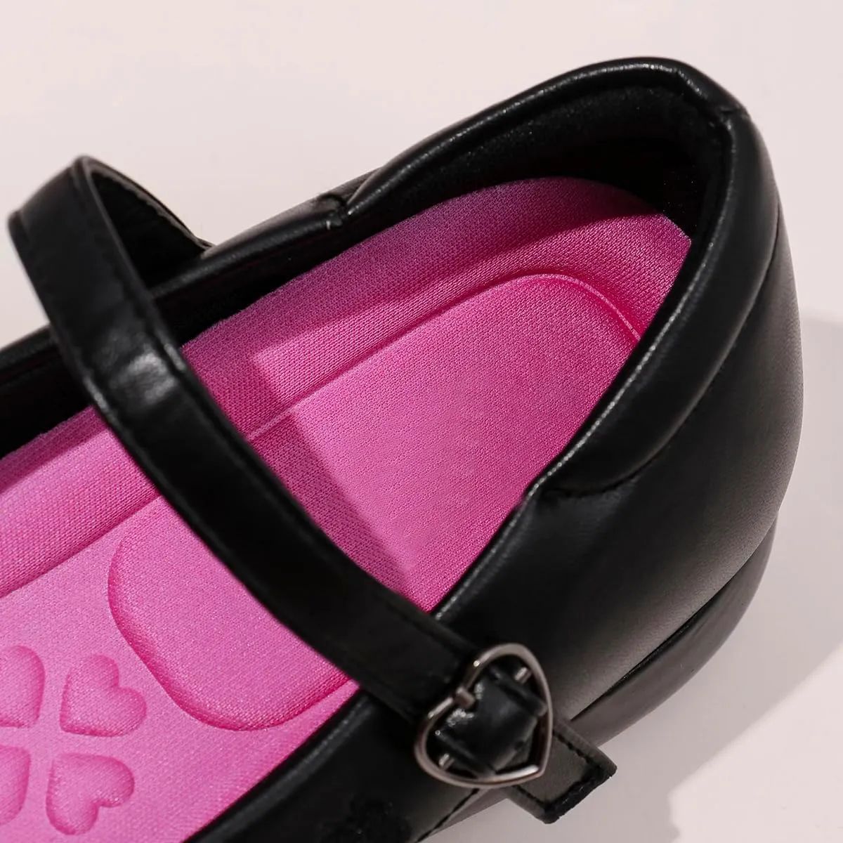 Uniform Shoes for Girls - Classic Black Mary Jane School Shoes with Buckle, Comfortable Shoes for School Days