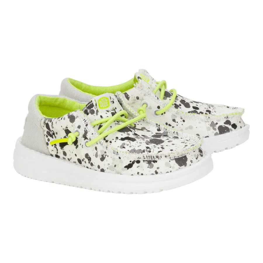 Wally Funk Toddler Splatter - White/Multi