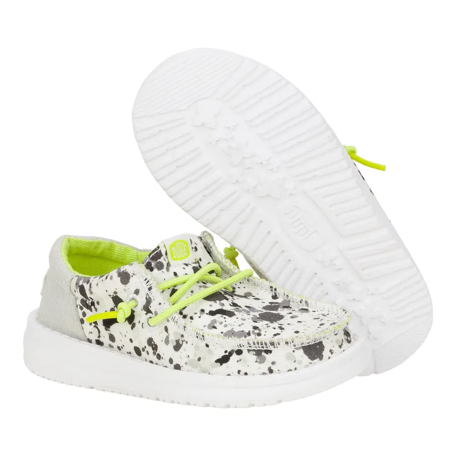 Wally Funk Toddler Splatter - White/Multi