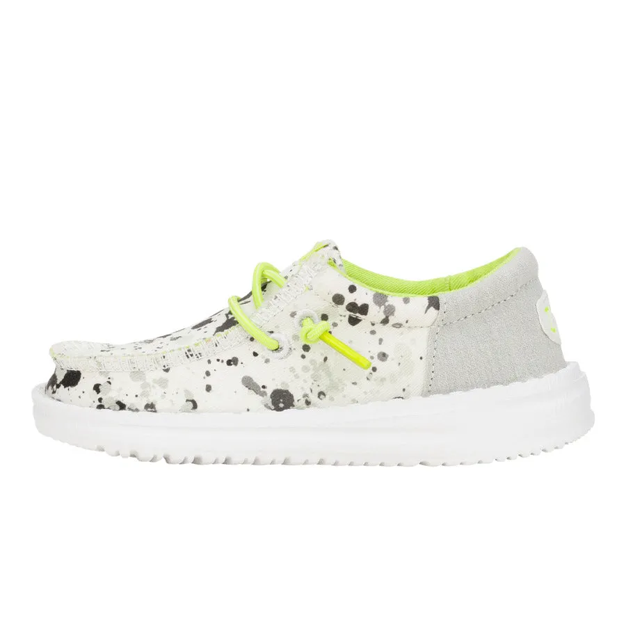 Wally Funk Toddler Splatter - White/Multi