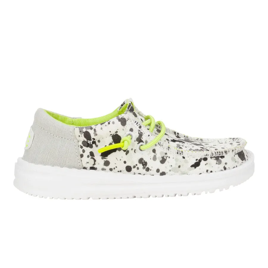 Wally Funk Toddler Splatter - White/Multi