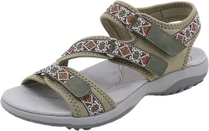 Women's Hiking Sport Walking Sandals 2025 Summer Casual Fashion Comfortable Sport Sandal Lightweight Walking Soft Insole Beach Vacation Athletic Camping Footwear with Arch Support