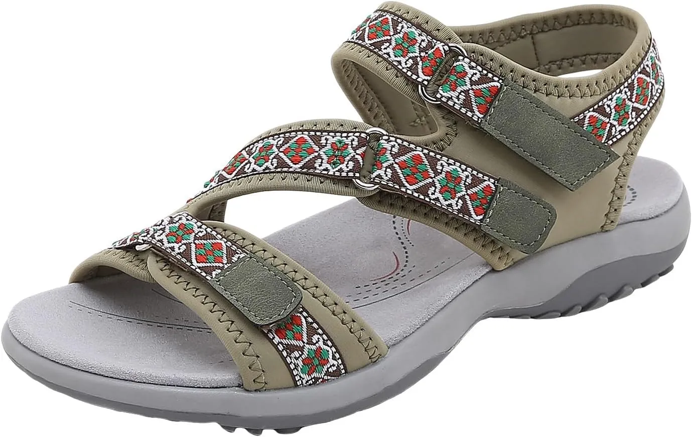 Women's Hiking Sport Walking Sandals 2025 Summer Casual Fashion Comfortable Sport Sandal Lightweight Walking Soft Insole Beach Vacation Athletic Camping Footwear with Arch Support
