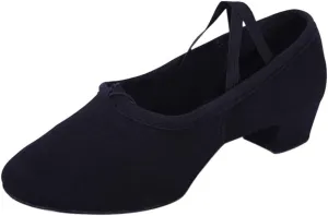 Women's Low Chunky Heels Satin Latin Dance Shoes Soft Sneakers for Ballroom Salsa Tango Performance Dancing Shoes