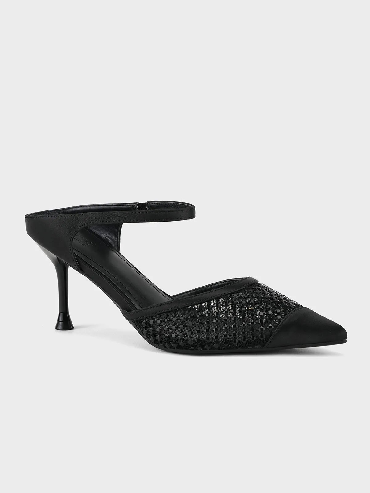 Womens "ASTREA" Pointy Net Detailing Sandals