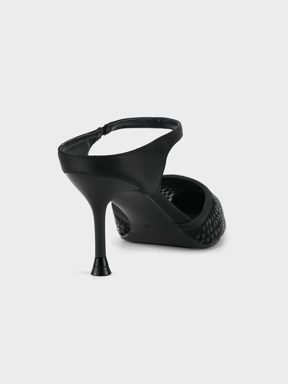 Womens "ASTREA" Pointy Net Detailing Sandals