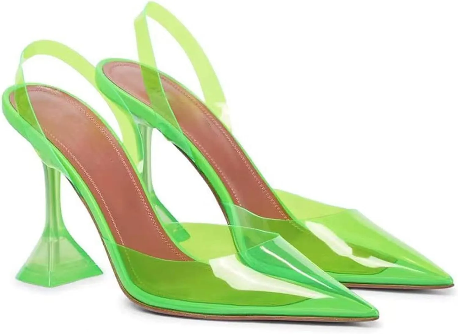 Women's Sexy Pointed Toe Sandals Stiletto High Heels Slip on Mules for Women Summer Fashion Wedding Party Dress Ballroom Dance Shoes Highly Recommend