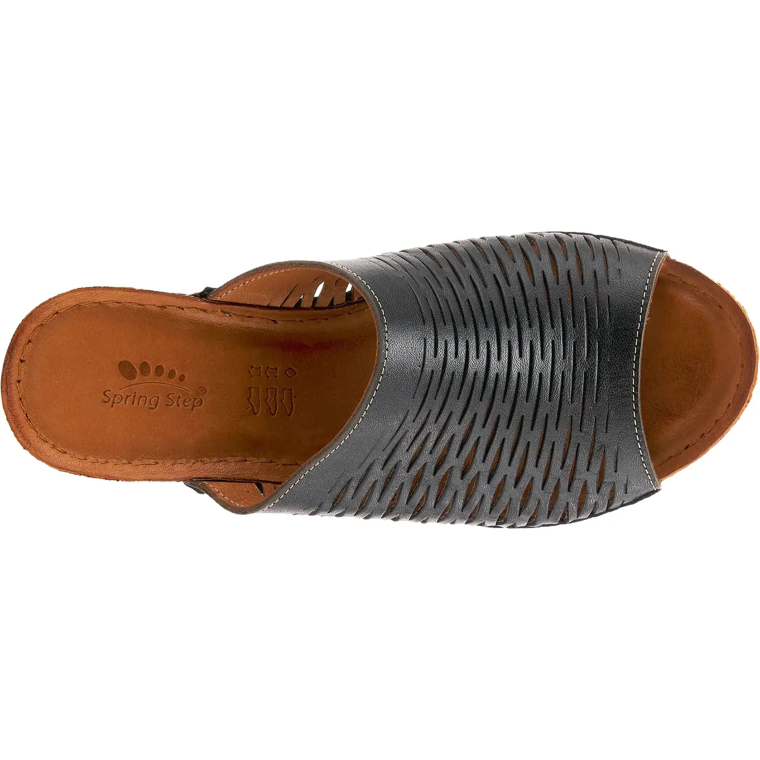 Women's Spring Step Cunacena Black Leather