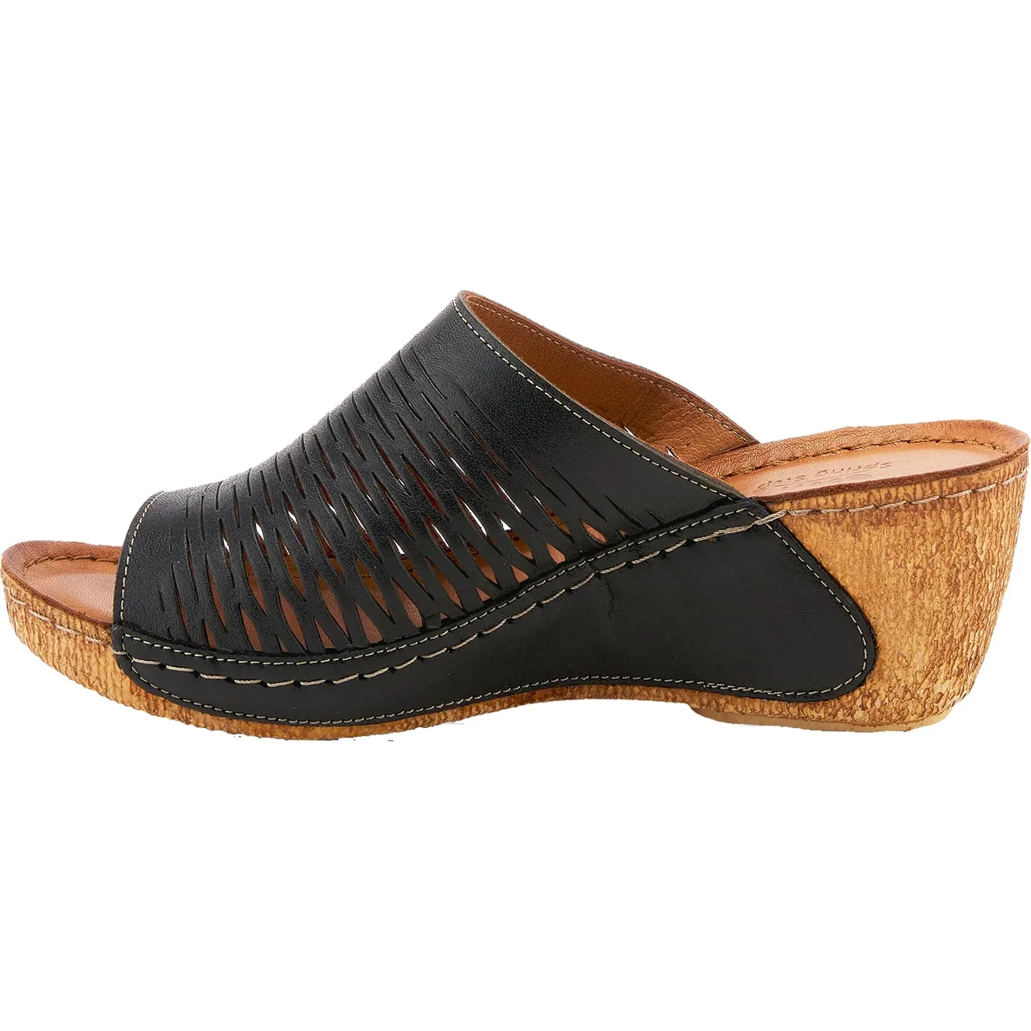 Women's Spring Step Cunacena Black Leather